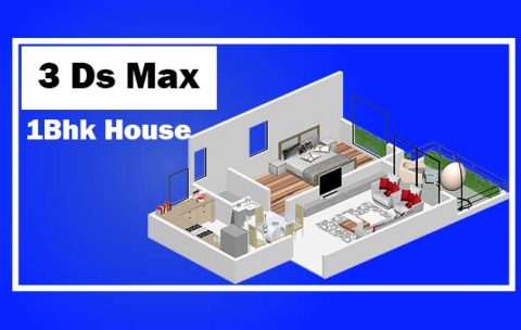 3 Ds Max - 1BHK House